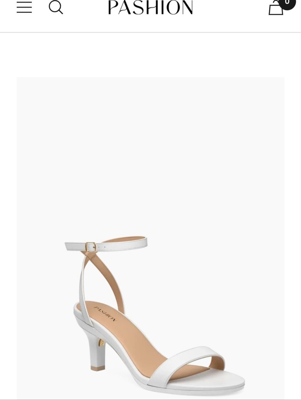 Pashion Footwear White Ankle-Strap Single-Band Sandals